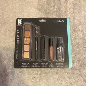 BE Beauty Essentials Shimmer & Shine Lip & Eye Kit - Bronze/Taupe